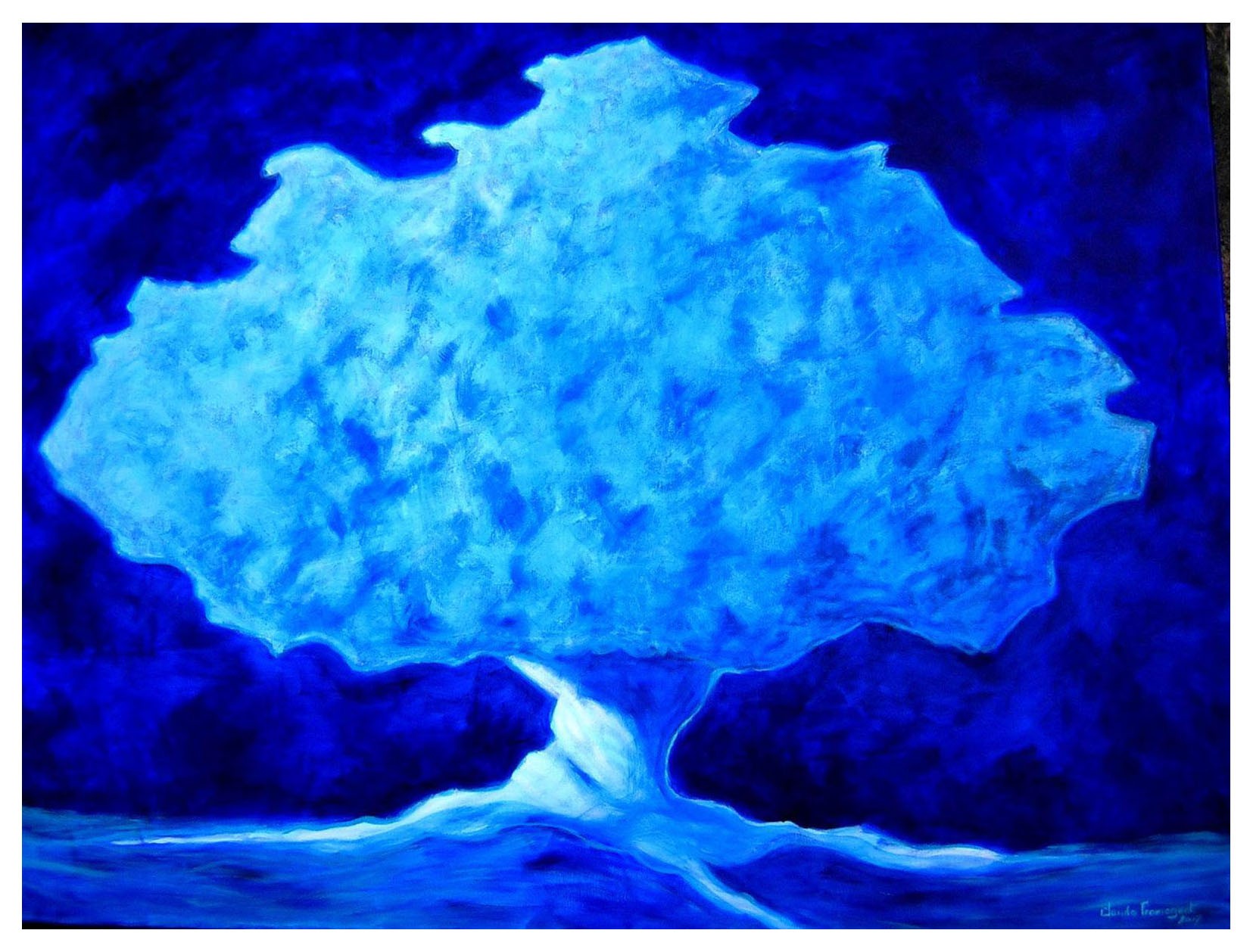 Arbre bleu